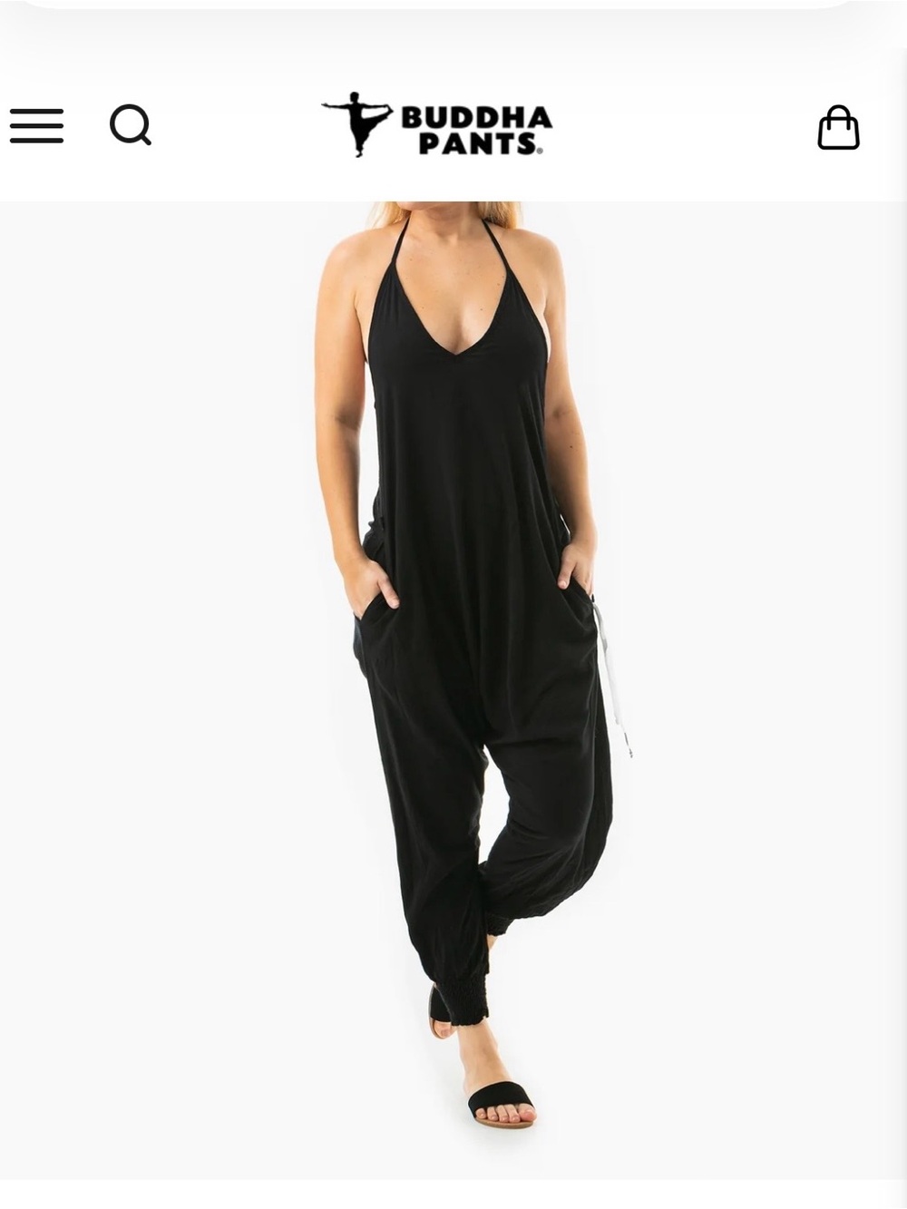 Buddha pants original Halter Savannah Jumpsuit small